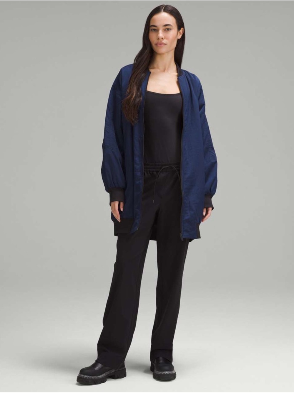 lululemon athletica Navy Lightweight Bomber Jacket